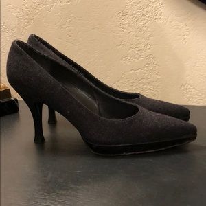 Stuart Weitzman Gray Wool Heel